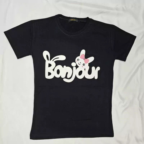 تیشرت زنانه چاپ پفکی