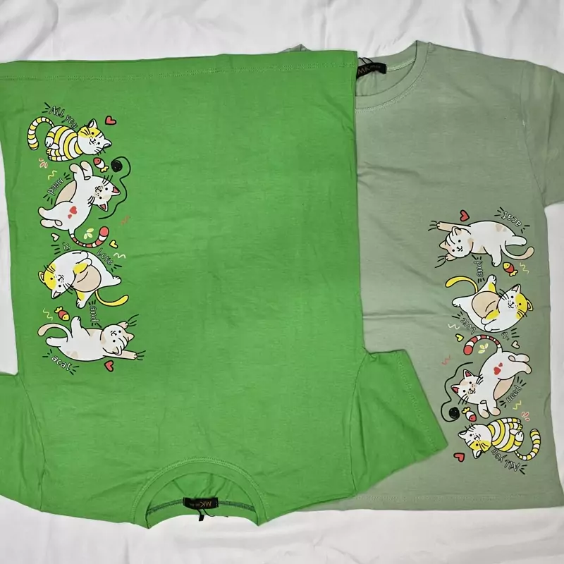 تیشرت زنانه طرح گربه