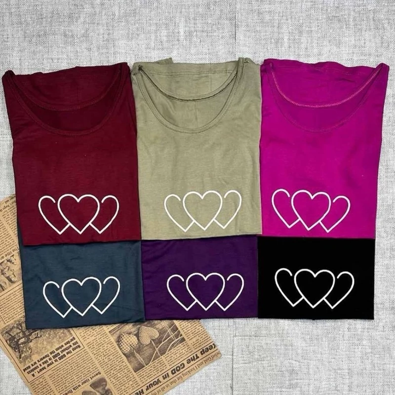 خرید تاپ زنانه طرح قلب