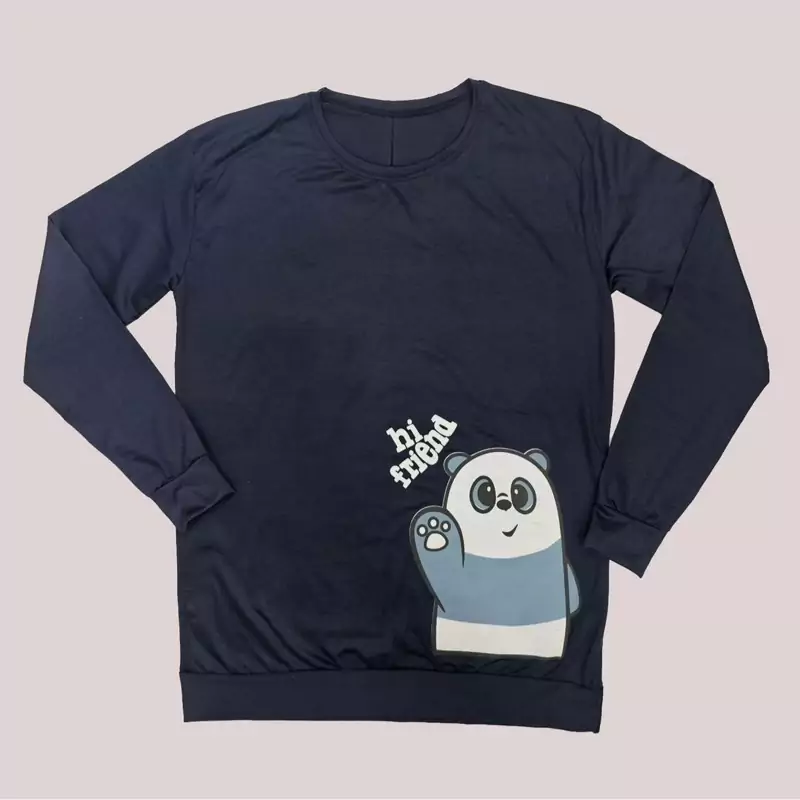 خرید بلوز زنانه آستین بلند طرح پاندا