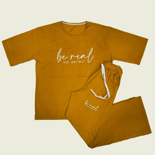 ست لانگ و شلوار طرح be real