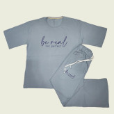 خرید ست لانگ و شلوار زنانه طرح be real