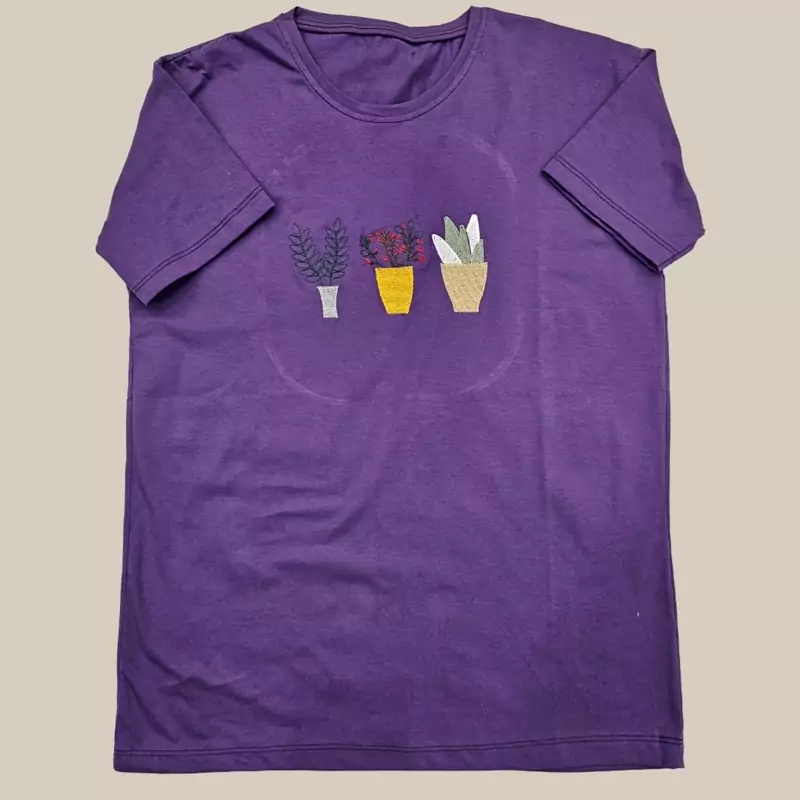 خرید تیشرت زنانه طرح گلدون