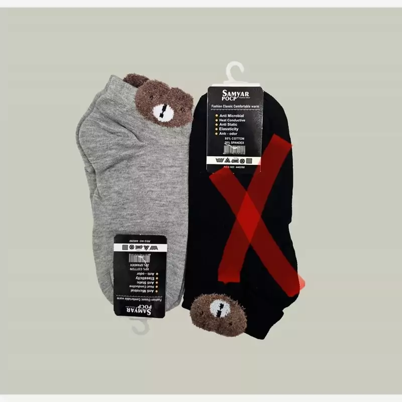 خرید جوراب مچی  زنانه طرح تدی