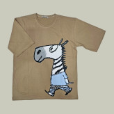 خرید تیشرت لانگ زنانه طرح گورخر