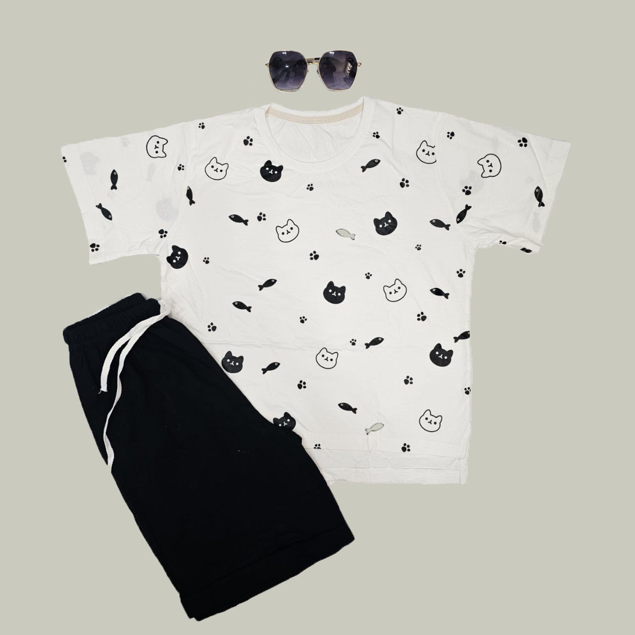 خرید ست کراپ و شورتک زنانه