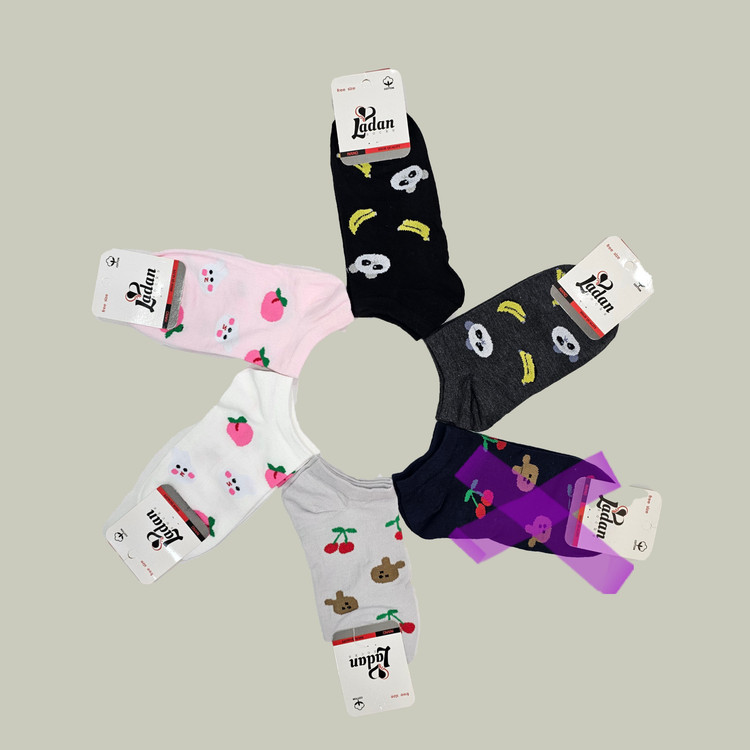 خرید جوراب مچی زنانه طرح فانتزی